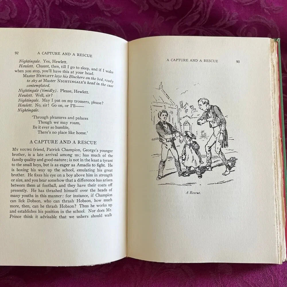 1947 A Book for Christmas Reading by William M. Thackeray, Vintage Book